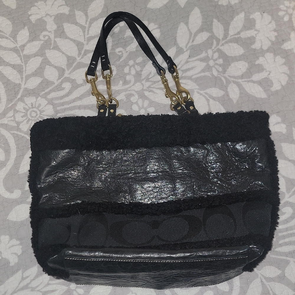 Coach Limited Edition Shearling Tote Bag 10393